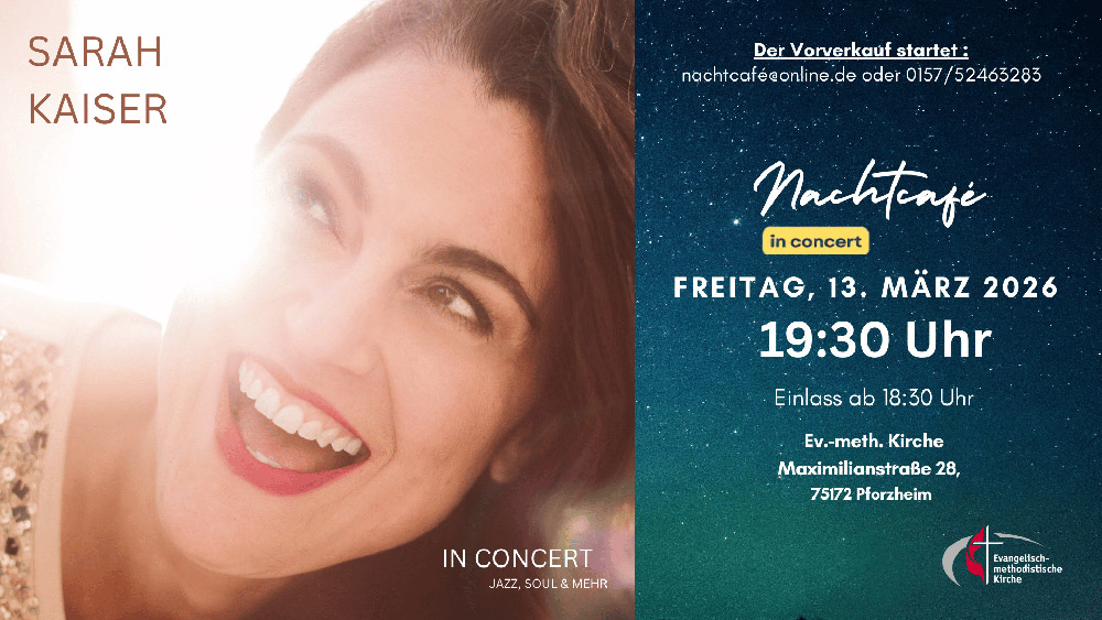 Nachtcafé in concert mit der Sarah Kaiser Band am 13.03.2026